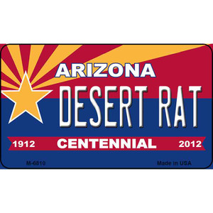 Desert Rat Arizona Centennial State License Plate Wholesale Magnet