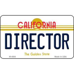 Director California State License Plate Wholesale Magnet