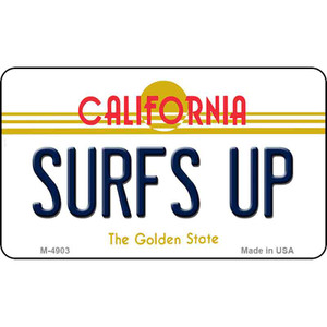 Surfs Up California State License Plate Wholesale Magnet