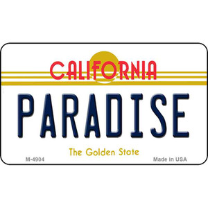 Paradise California State License Plate Wholesale Magnet