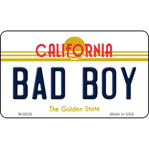 Bad Boy California State License Plate Wholesale Magnet