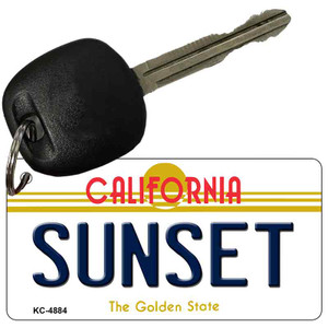 Sunset California State License Plate Wholesale Key Chain