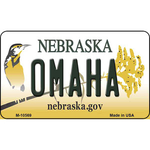 Omaha Nebraska State License Plate Wholesale Magnet