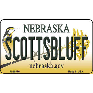 Scottsbluff Nebraska State License Plate Wholesale Magnet