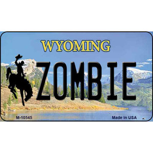 Zombie Wyoming State License Plate Wholesale Magnet