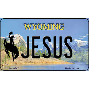 Jesus Wyoming State License Plate Wholesale Magnet M-10547