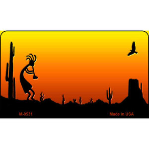 Kokopelli Sunset Arizona Western State License Plate Wholesale Magnet
