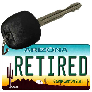 Retired Arizona State License Plate Wholesale Key Chain