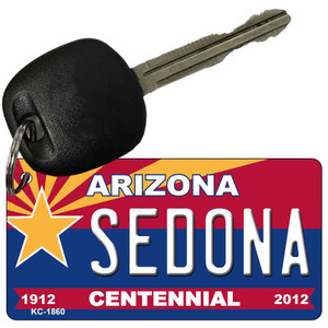 Sedona Arizona Centennial State License Plate Wholesale Key Chain