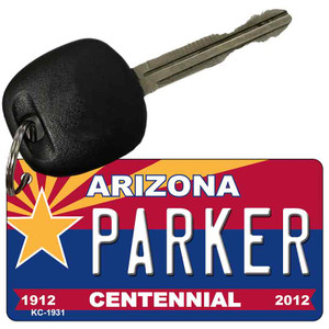 Parker Arizona Centennial State License Plate Wholesale Key Chain