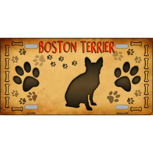 Boston Terrier Novelty Wholesale License Plate