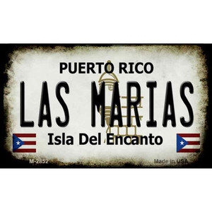 Las Marias Puerto Rico State License Plate Wholesale Magnet