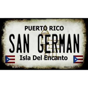 San German Puerto Rico State License Plate Wholesale Magnet M-2873