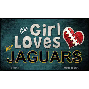 This Girl Loves Her Jaguars Wholesale Magnet M-8042