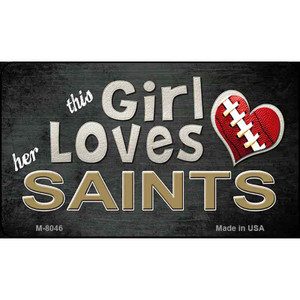 This Girl Loves Her Saints Wholesale Magnet M-8046