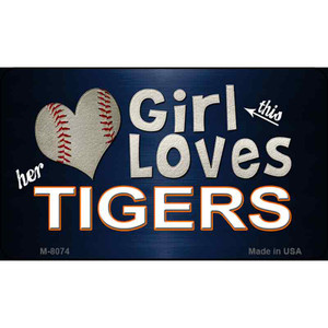 This Girl Loves Her Tigers Wholesale Magnet M-8074