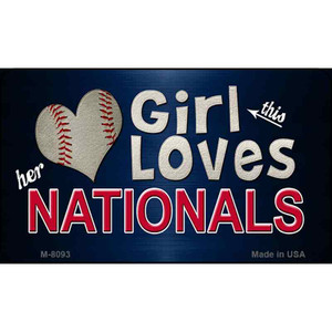 This Girl Loves Her Nationals Wholesale Magnet M-8093