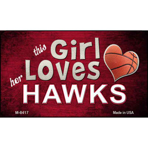 This Girl Loves Her Hawks Wholesale Magnet M-8417