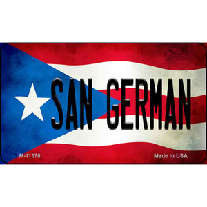 San German Puerto Rico State Flag Wholesale Magnet M-11378