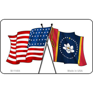 Mississippi Crossed US Flag Wholesale Magnet