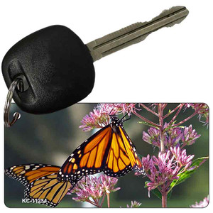 Butterfly Monarch On Flower Novelty Wholesale Key Chain