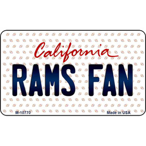 Rams Fan California State License Plate Wholesale Magnet M-10770