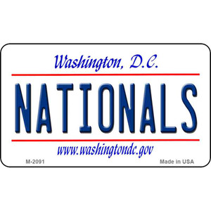 Nationals Washington DC State License Plate Wholesale Magnet M-2091