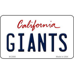 Giants California State License Plate Wholesale Magnet M-2098