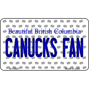 Canucks Fan British Columbia State License Plate Wholesale Magnet M-10820