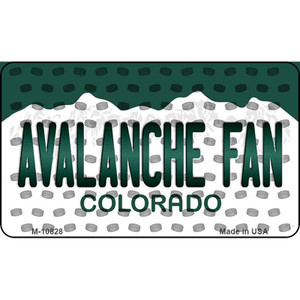 Avalanche Fan Colorado State License Plate Wholesale Magnet M-10828
