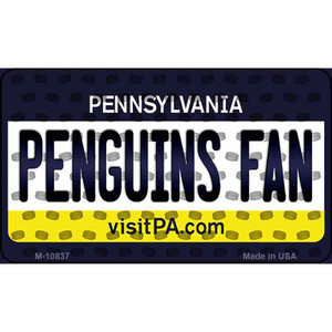 Penguins Fan Pennsylvania State License Plate Wholesale Magnet M-10837