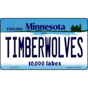 Timberwolves Minnesota State License Plate Wholesale Magnet M-2579