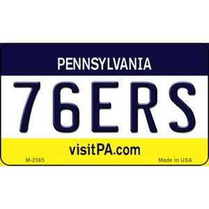 76ers Pennsylvania State License Plate Wholesale Magnet M-2585