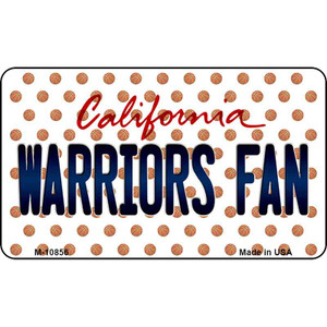 Warriors Fan California State License Plate Wholesale Magnet M-10856