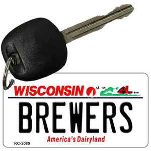 Brewers Wisconsin State License Plate Wholesale Key Chain