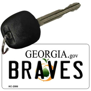 Braves Georgia State License Plate Wholesale Key Chain