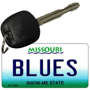 Blues Missouri State License Plate Wholesale Key Chain