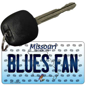 Blues Fan Missouri State License Plate Wholesale Key Chain