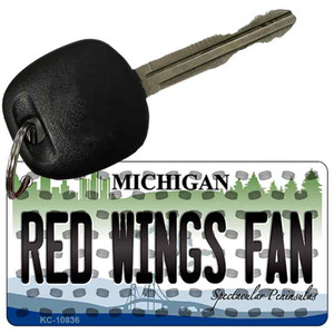 Red Wings Fan Michigan State License Plate Wholesale Key Chain