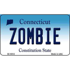 Zombie Connecticut State License Plate Wholesale Magnet M-10912