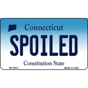 Spoiled Connecticut State License Plate Wholesale Magnet M-10913