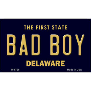 Bad Boy Delaware State License Plate Wholesale Magnet M-6726