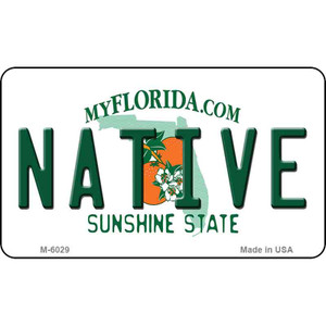 Native Florida State License Plate Wholesale Magnet M-6029