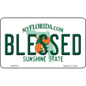 Blessed Florida State License Plate Wholesale Magnet M-6035