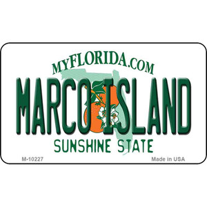 Marco Island Florida State License Plate Wholesale Magnet M-10227