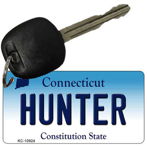 Hunter Connecticut State License Plate Wholesale Key Chain