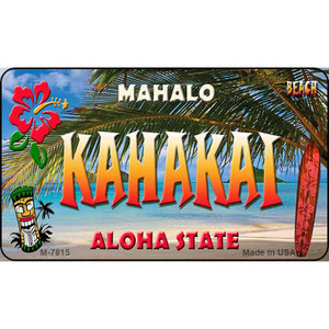 Kahakai Tiki Novelty Wholesale Metal Magnet M-7815