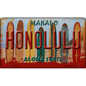 Honolulu Surfboards Novelty Wholesale Metal Magnet M-7834