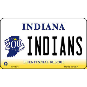 Indians Indiana State License Plate Novelty Wholesale Magnet M-6374