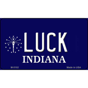 Luck Indiana State License Plate Novelty Wholesale Magnet M-5102